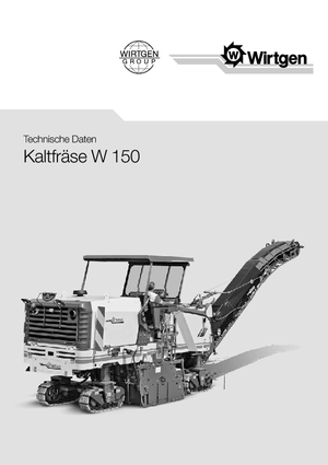 Silniční frézy Wirtgen W 150