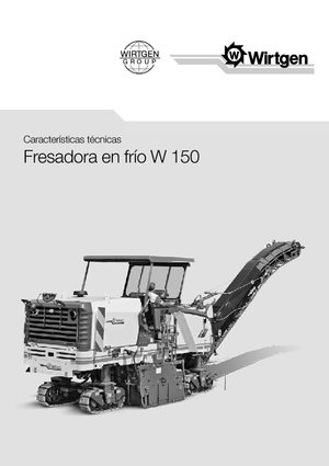 Silniční frézy Wirtgen W 150