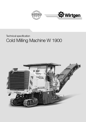 Silniční frézy Wirtgen W 1900