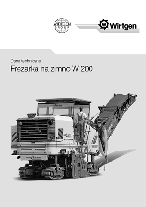 Silniční frézy Wirtgen W 200
