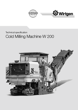 Silniční frézy Wirtgen W 200