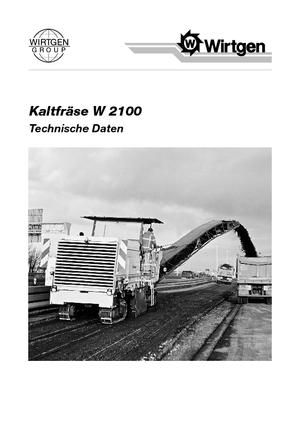 Silniční frézy Wirtgen W 2100