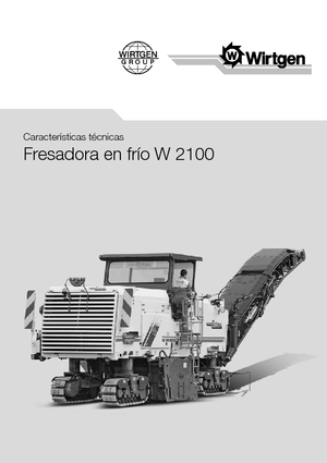 Silniční frézy Wirtgen W 2100