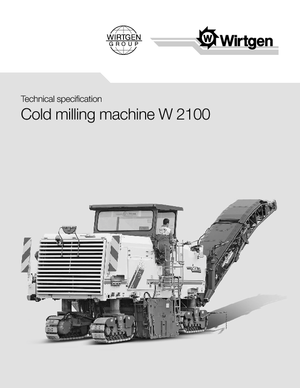 Silniční frézy Wirtgen W 2100