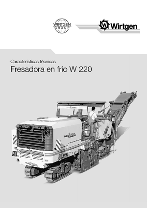 Silniční frézy Wirtgen W 220