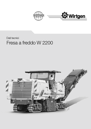 Silniční frézy Wirtgen W 2200