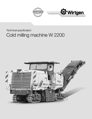 Silniční frézy Wirtgen W 2200