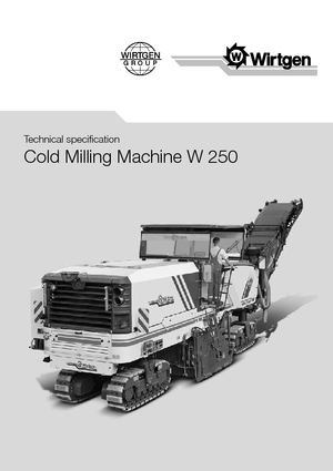 Silniční frézy Wirtgen W 250