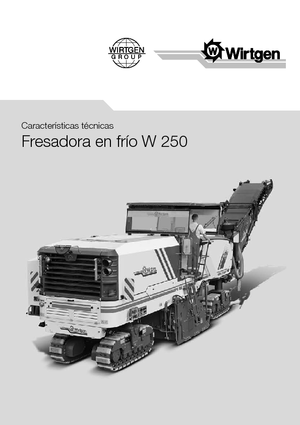 Silniční frézy Wirtgen W 250