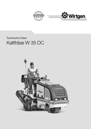 Silniční frézy Wirtgen W 35 DC