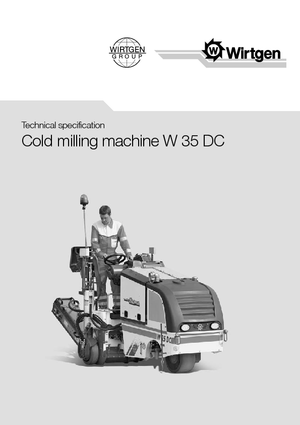 Silniční frézy Wirtgen W 35 DC