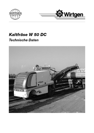 Silniční frézy Wirtgen W 50 DC