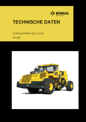 Recyklátory za studena Bomag RS 650