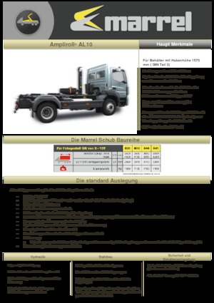 Hákové nosiče kontejnerů Marrel AL 10 DIN 41 B