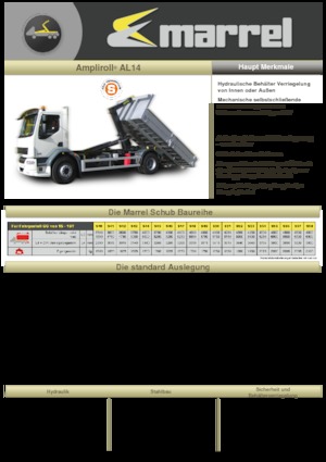 Hákové nosiče kontejnerů Marrel AL 14 DIN 56 S-B