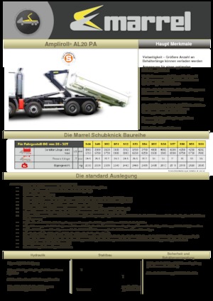 Hákové nosiče kontejnerů Marrel AL 20 PA S 49