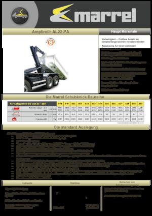 Hákové nosiče kontejnerů Marrel AL 22 PA S 59
