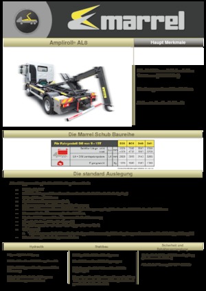 Hákové nosiče kontejnerů Marrel AL 8 DIN 39 B