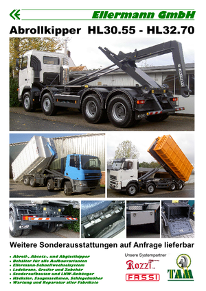 Hákové nosiče kontejnerů Ellermann HL 32.70