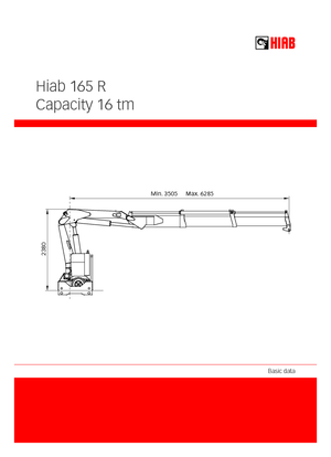 Nakládací jeřáby s pojezdem Hiab 165 R-F3