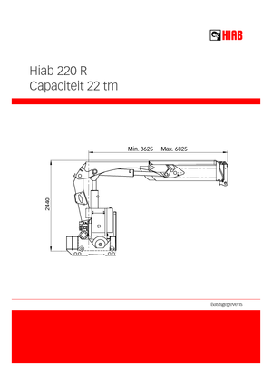 Nakládací jeřáby s pojezdem Hiab 220 R-F2