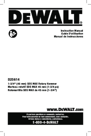 Vrtací kladiva DEWALT D25614K