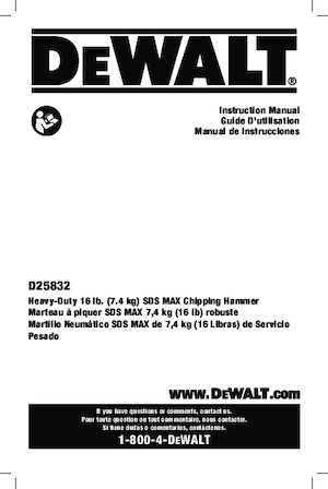 Vrtací kladiva DEWALT D25832K