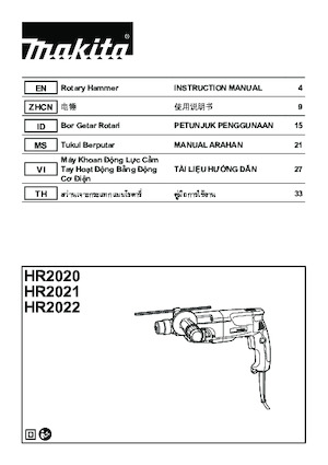Vrtací kladiva Makita HR2020