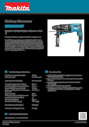 Vrtací kladiva Makita HR2631F