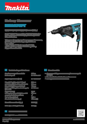 Vrtací kladiva Makita HR2670FT