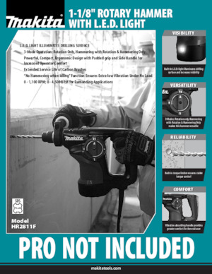 Vrtací kladiva Makita HR2811F