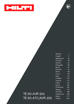 Vrtací kladiva Hilti TE 60-AVR