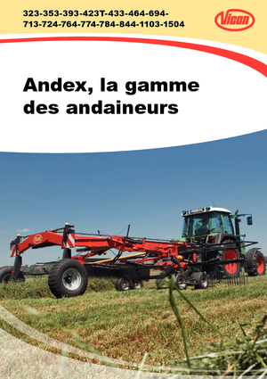 Rotační shrnovače Vicon Andex 464