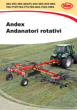 Rotační shrnovače Vicon Andex 464