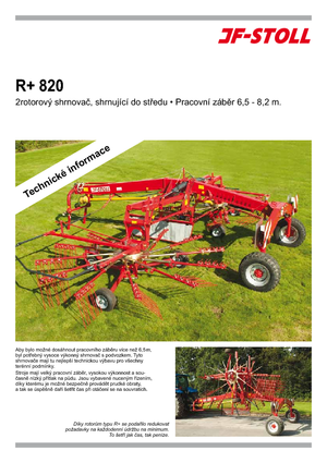Rotační shrnovače JF-Stoll R 820 Plus