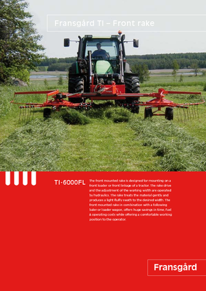 Rotační shrnovače Fransgard TI 6000 FL