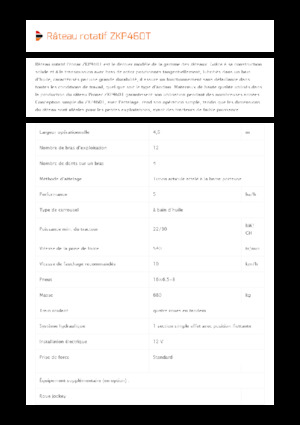 Rotační shrnovače Pronar ZKP 460T