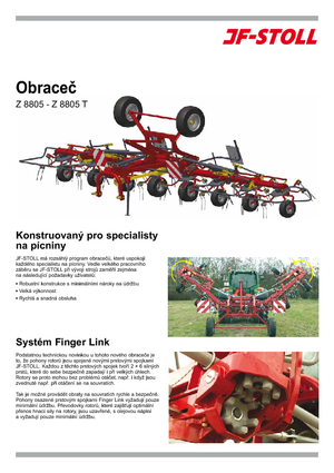 Rotační obraceče JF-Stoll Z 8805 T
