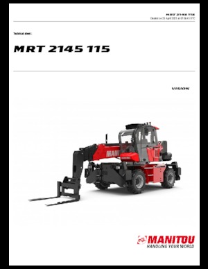 Teleskopické nakladače s horní konstrukcí Manitou MRT 2145-400 115 D