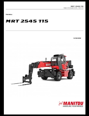 Teleskopické nakladače s horní konstrukcí Manitou MRT 2545-400 115 D
