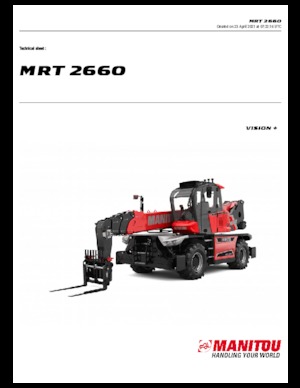 Teleskopické nakladače s horní konstrukcí Manitou MRT 2660-360 160 Y
