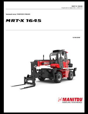 Teleskopické nakladače s horní konstrukcí Manitou MRT-X 1645