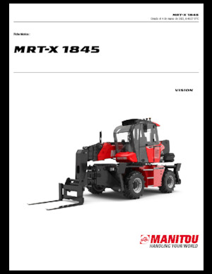 Teleskopické nakladače s horní konstrukcí Manitou MRT-X 1845
