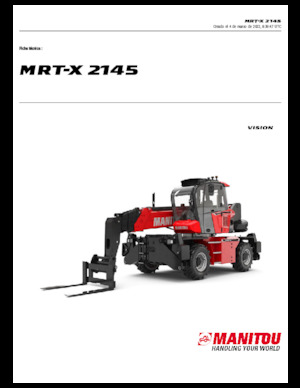Teleskopické nakladače s horní konstrukcí Manitou MRT-X 2145