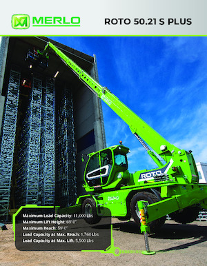 Teleskopické nakladače s horní konstrukcí Merlo Roto 50.21 S PLUS