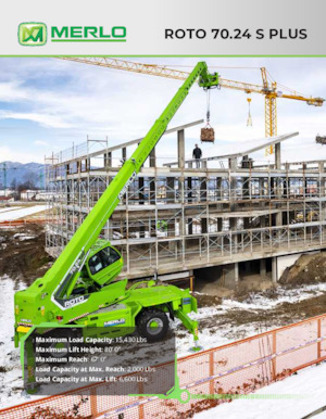 Teleskopické nakladače s horní konstrukcí Merlo Roto 70.24 S PLUS