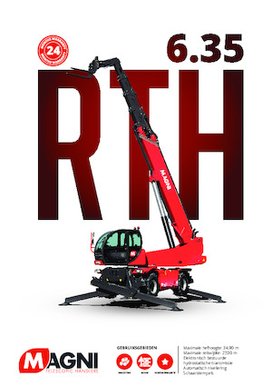 Teleskopické nakladače s horní konstrukcí MAGNI RTH 6.35 SH