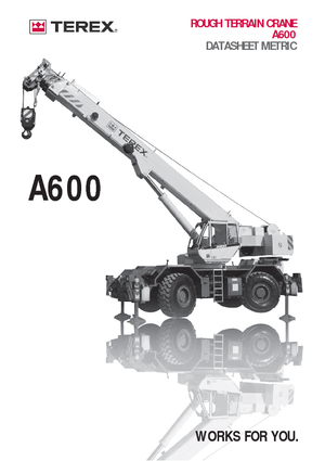 Jeřáby pro těžký terén Terex Bendini A 600