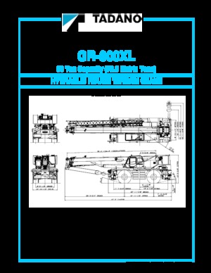 Jeřáby pro těžký terén Tadano GR-800XL