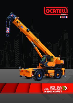 Jeřáby pro těžký terén Locatelli GRIL 55.50